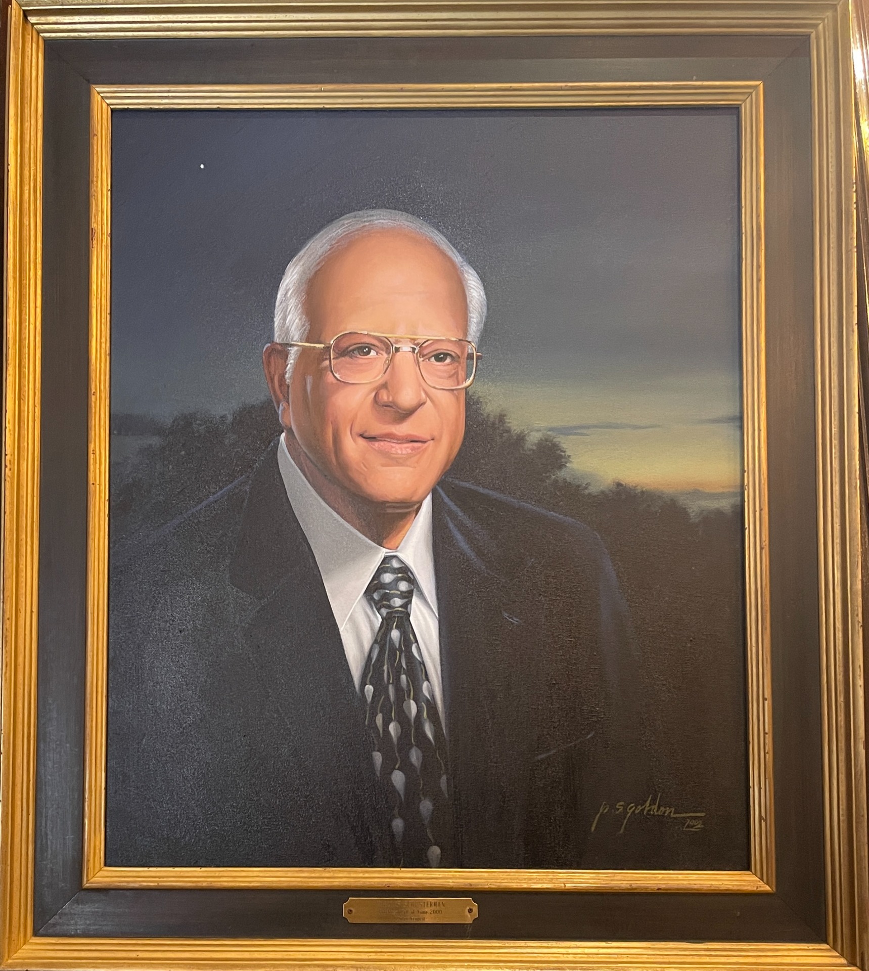 Charles Schusterman, Oil on Canvas, 2002, by P. S. Gordon. Courtesy Oklahoma Hall of Fame Archives.